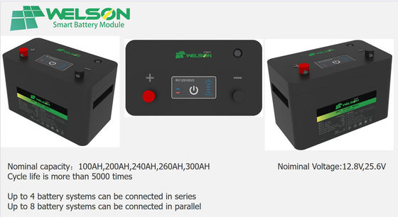 المحمولة RV Lifepo4 البطارية دورة حياة طويلة 24V بطارية ليثيوم أيون الشمسية عربة الغولف المدرجة Ul